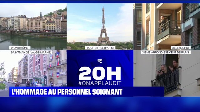 Paris, Lyon, Lille... La France applaudit et chante pour ses soignants ce samedi
