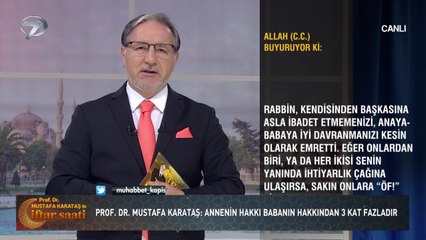 Prof. Dr. Mustafa Karataş ile İftar Saati - 2 Mayıs 2020