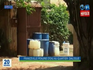 RTG / Franceville- Pénurie d’eau au quartier Dialogue