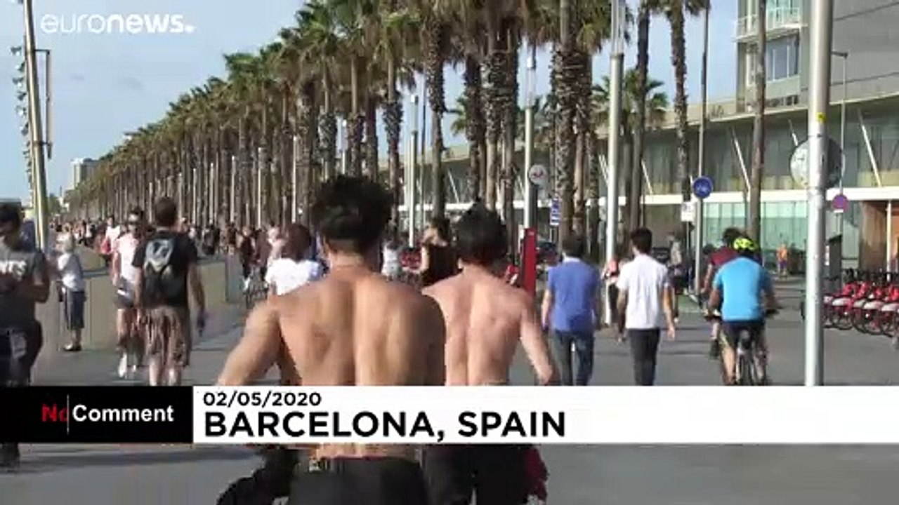 Barcelona: Spazieren und Sport nach Altersklassen und in 1 km Umkreis