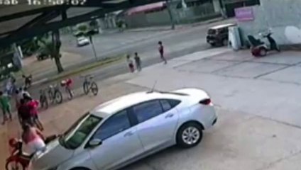 Câmera registra grave acidente que terminou com morte, em Terra Roxa