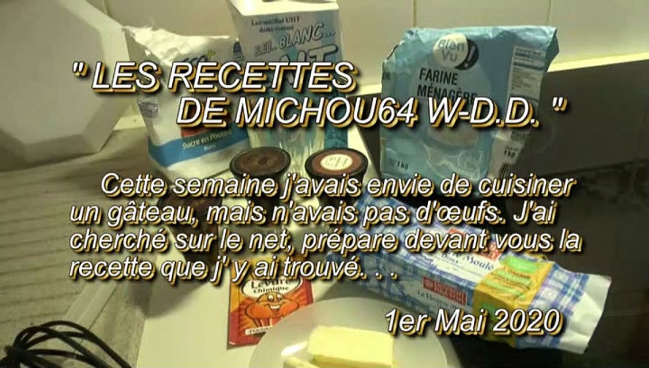 LES RECETTES DE MICHOU64 W-D.D. - 1er MAI 2020 - PAU - GÂTEAU SANS ŒUFS À L'ARMAGNAC ET AUX PRUNEAUX