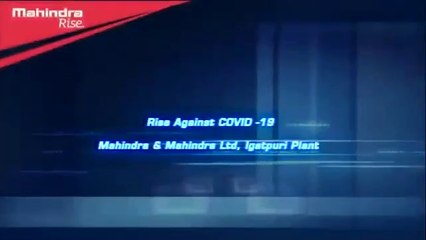 Mahindra Plant Started.  Covid -19
