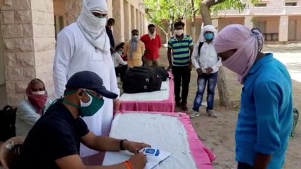 उत्तरप्रदेश के 1105 श्रमिकों को सरकारी बसों से किया रवाना