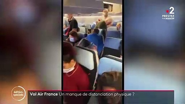 Coronavirus - 15 jours après la polémique sur le Paris-Marseille, un nouveau vol Air France surpris en ne respectant pas la distanciation sociale... Et cette fois, c'est un voyage de 8h30 !