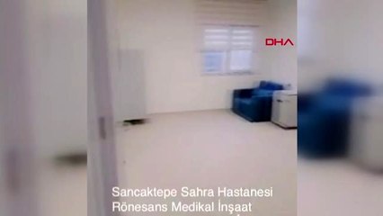 SANCAKTEPE'DE YAPIMI SÜREN HASTANENİN ODALARI GÖRÜNTÜLENDİ