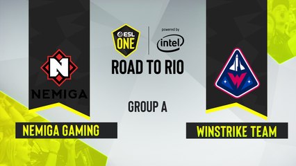 CSGO - Nemiga Gaming vs. Winstrike Team [Dust2] Map 2 - ESL One Road to Rio - Group A - CIS
