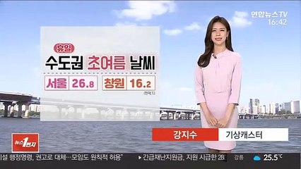 [날씨] 휴일 수도권 초여름 더위…충청이남 밤까지 비