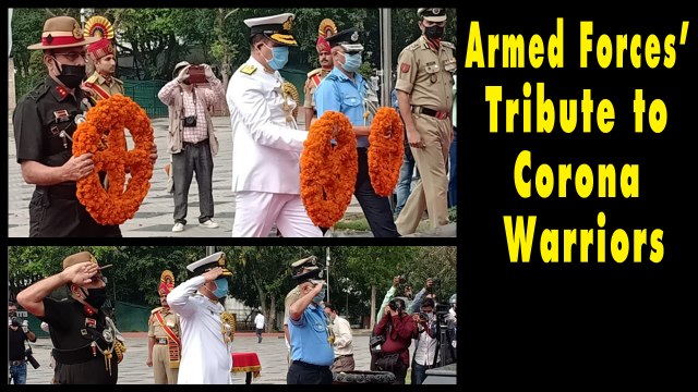 Armed Forces pay tribute to frontline corona warriors