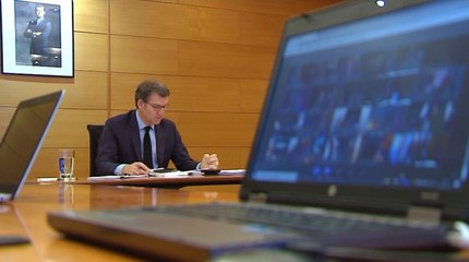 Feijóo participa en la reunión entre Sánchez y CCAA