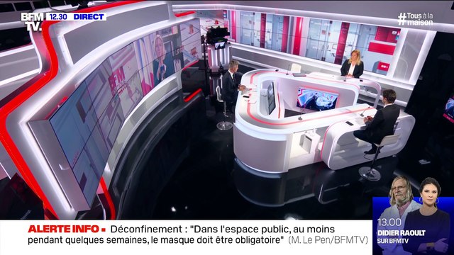 Reprise des cours: Le président de la République, qui veut à tout prix que les Français retournent travailler, est peut-être sous pression d'un certain nombre de grands organismes patronaux , Marine Le Pen - 03/05