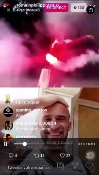 Philippoteaux craque un fumi dans son jardin pour fêter le maintien en L1 !