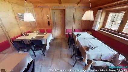 Interaktives 3D-VR-Modell und Plangrundlagen Gasthaus Islen Davos