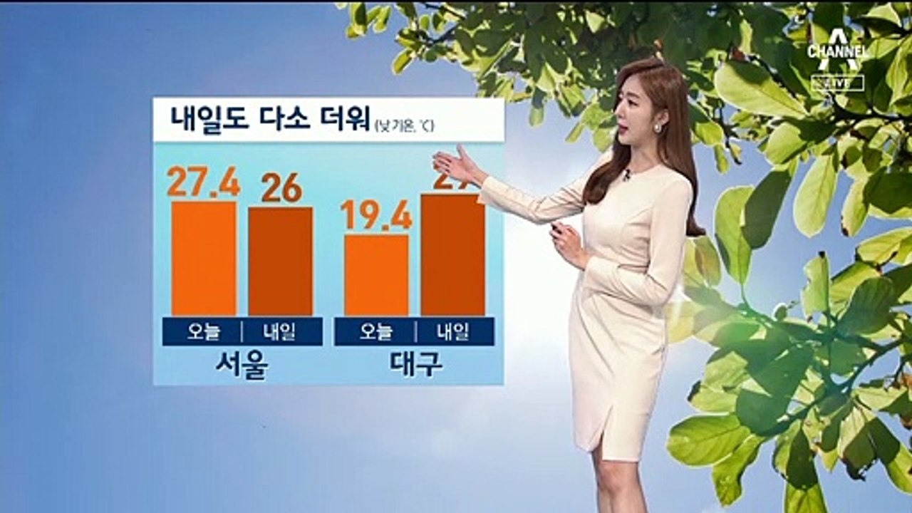 [날씨]내일도 다소 더워…중북부 대기 건조