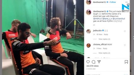 Watch: David Warner shares hilarious behind-the-scenes video with Bhuvneshwar, Williamson