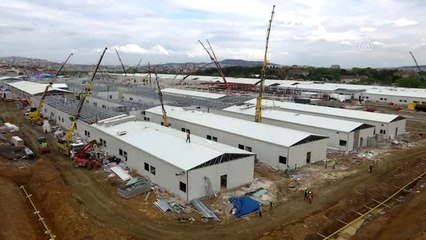 Sancaktepe'de yapımına başlanan hastane inşaatı hızla devam ediyor