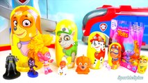 Super Surprise Paw Patrol Educational Nesting Dolls Surprise Educational Toys Play Doh Skye and Chase Learn Colors