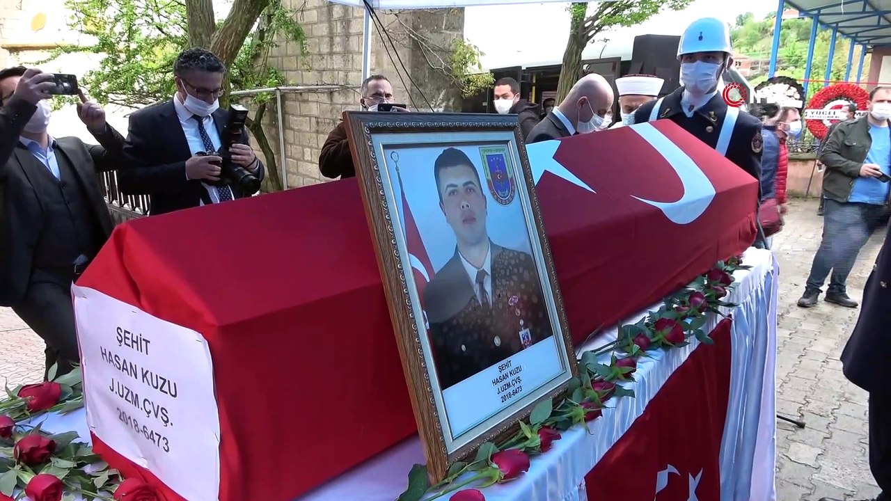 Şehit Hasan Kuzu, son yolculuğuna uğurlandı