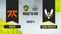 CSGO - Fnatic vs. Team Vitality [Dust2] Map 1 - ESL One Road to Rio - Group A - EU