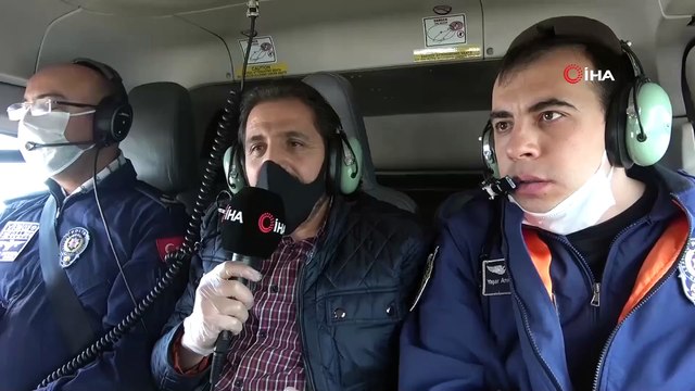 İHA Ekibi, Sokağa Çıkma Yasağının İlk Gününü Polis Helikopteri ile Havadan Görüntüledi