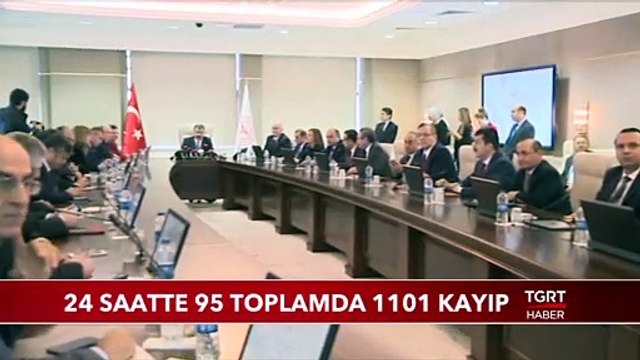 24 Saatte 95 Toplamda 1101 Kayıp
