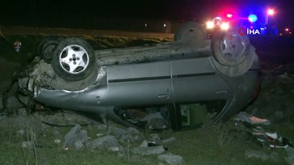 Konya'da Trafik Kazası, Kontrolden Çıkan Otomobil Takla Attı; 1 Ölü