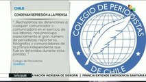 Chile: El Colegio de Periodistas denuncia represión de carabineros