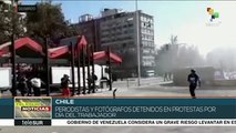 Chile: carabineros detuvieron a periodistas que cubrían actos del #1M