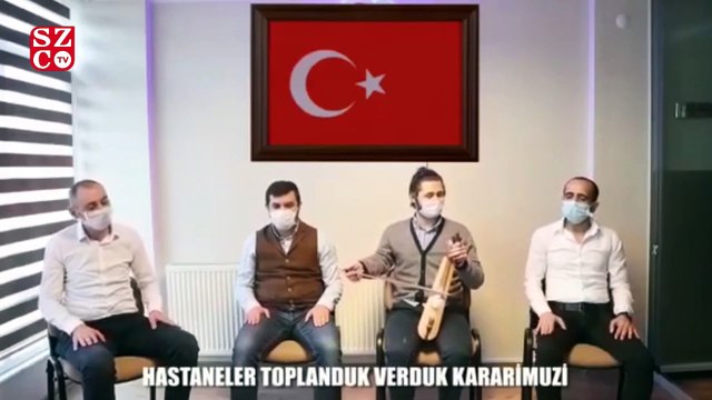 Bakan Koca'ya sağlık çalışanlarından 'ek ödeme' şarkısı