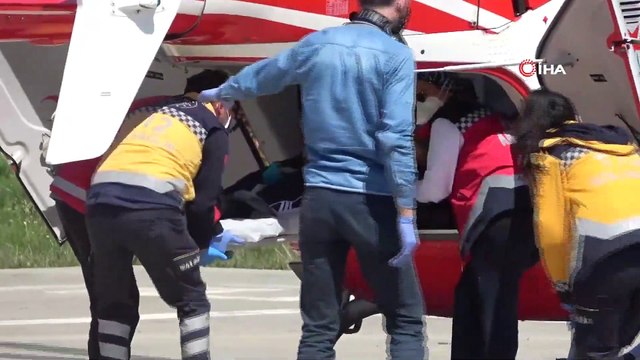 Mide Kanaması Geçiren Yaşlı Adım Ambulans Helikopter İle Hastaneye Yetiştirildi