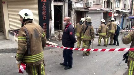 Fatih’te Bir Binada Çökme Meydana Geldi