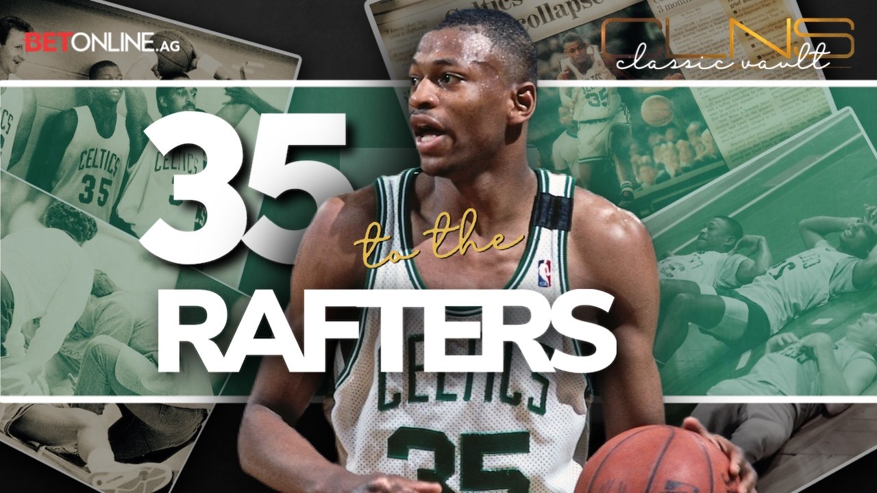 Reggie Lewis Boston Celtics Number Retire Ceremony 03-22-1995