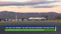 New Zealand Warriors arrive in Australia ahead of NRL season resuming