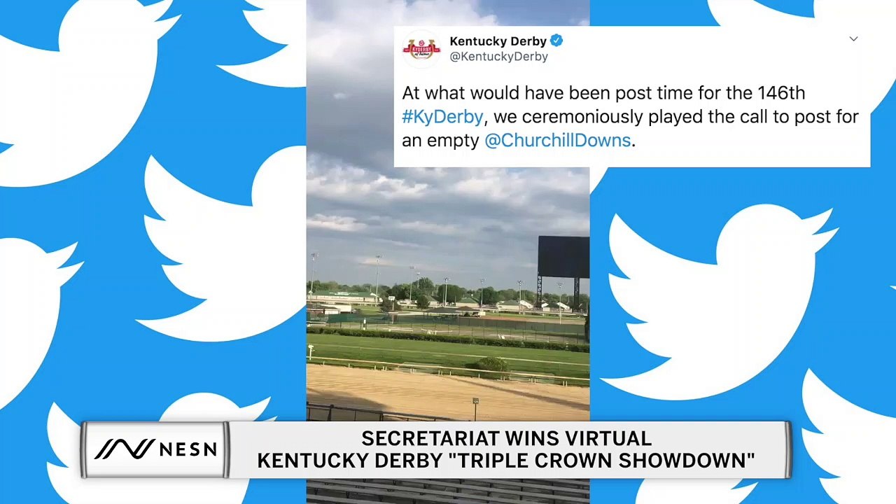 Secretariat wins virtual Kentucky Derby "Triple Crown Showdown"