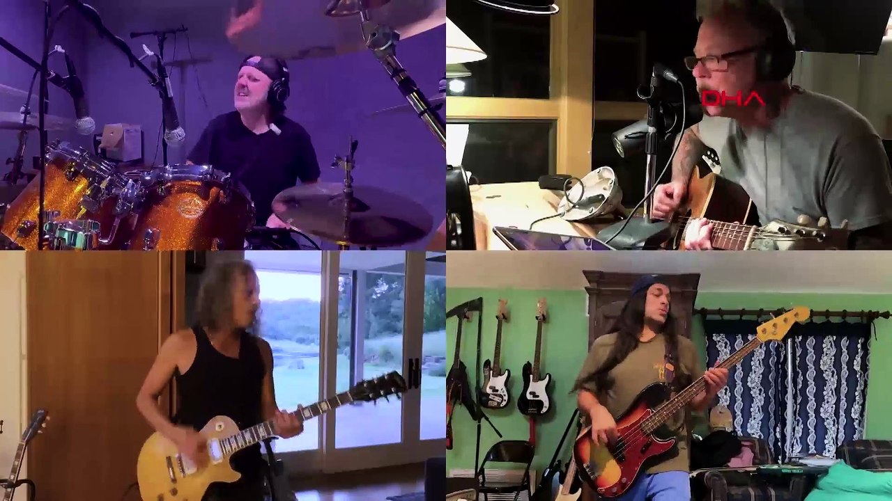 Dünyaca ünlü Metallica grubu karantinada yeni şarkı yayınladı