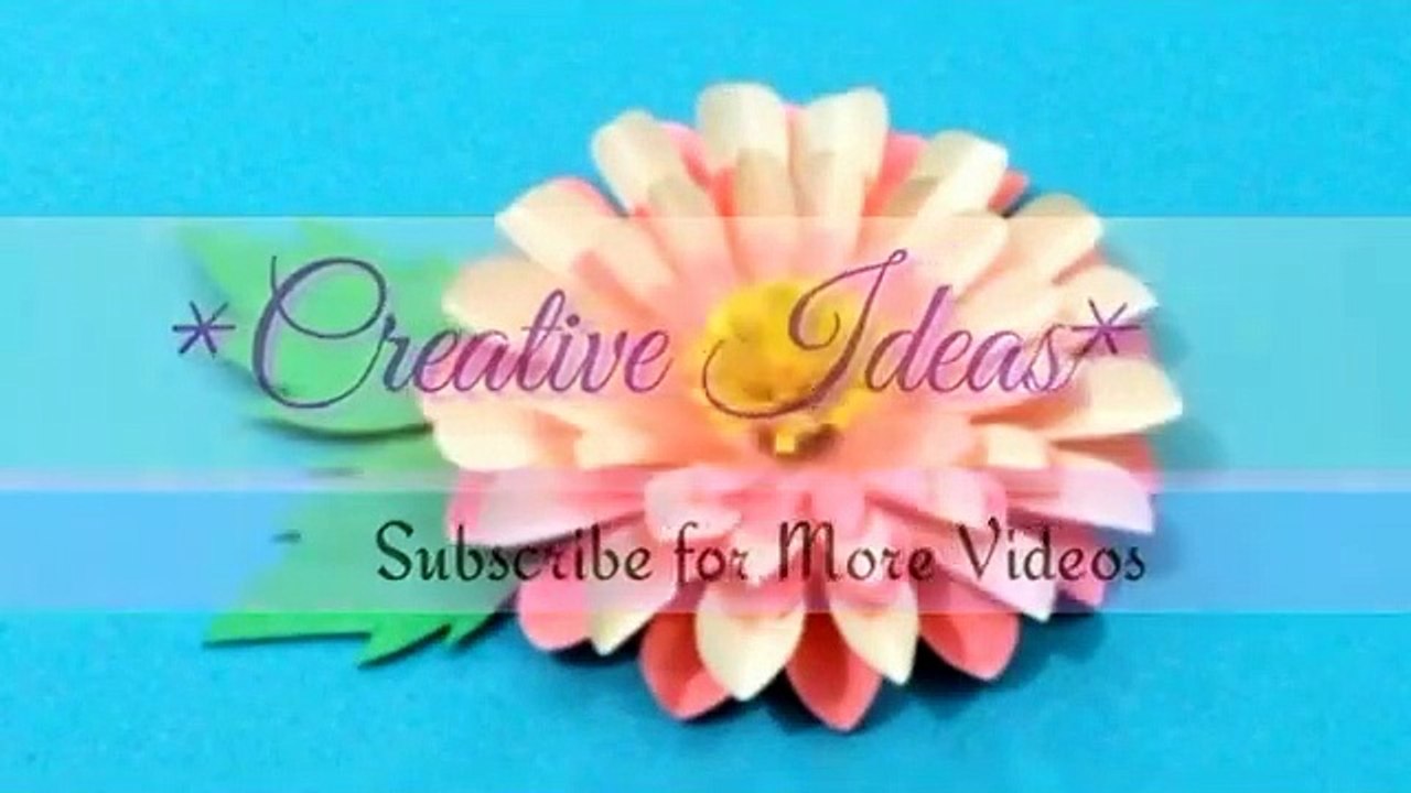 Easy and Beautiful paper Flower making - DIY paper flower Craft - DIY hand Craft..