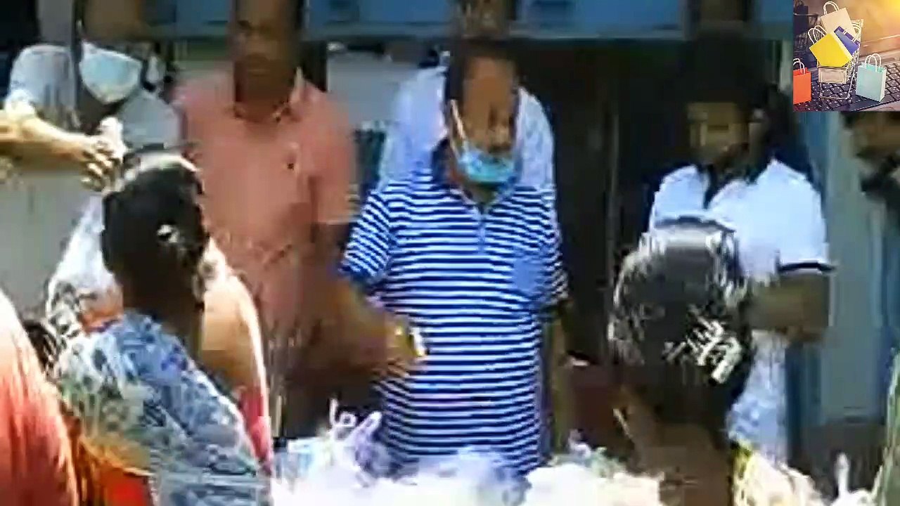 Relief distribution at Club Unique (Silchar Road)