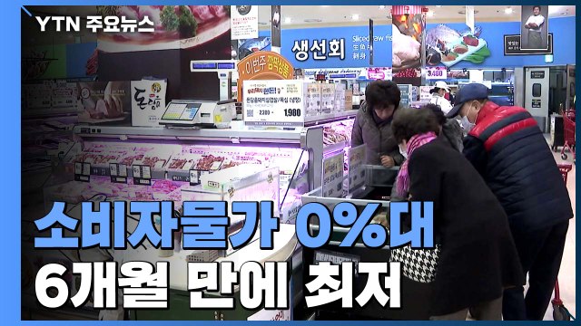 소비자물가 4개월 만에 0%대...코로나19·국제유가 하락 영향 / YTN