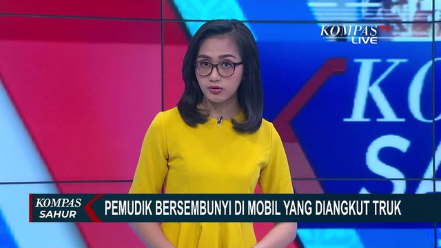 Nekat Mudik, 4 Warga Sembunyi di Dalam Mobil yang Diangkut Truk
