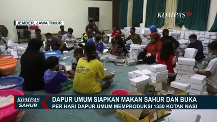 Download Video: Dapur Umum Produksi 1350 Kotak Nasi untuk Sahur dan Berbuka Puasa