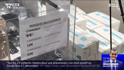 Les masques de protection arrivent progressivement en grande distribution