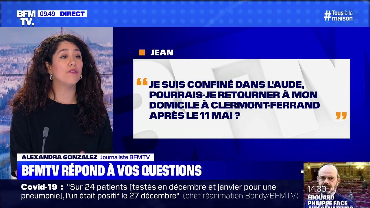 Je suis confiné dans l'Aude, pourrais-je retourner chez moi à Clermont-Ferrand après le 11 mai? BFMTV répond à vos questions