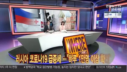 러시아 코로나19 신규 확진자 1만 명 넘어