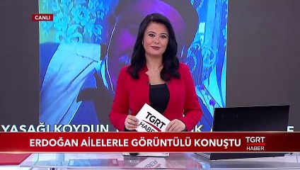 Cumhurbaşkanı Erdoğan Ailelerle Görüntülü Görüştü
