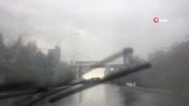 Başkent’te Aniden Bastıran Dolu Sürücülere Zor Anlar Yaşattı