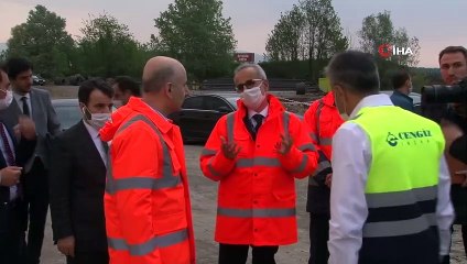 Bakan Karaismailoğlu, Kuzey Marmara Otoyolu’nun Son Kesiminde İncelemelerde Bulundu