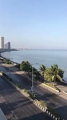 Marine Drive Mumbai - No Tafffic Due To COVID19 (CORONA) - Beautiful Scene
