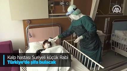 Kalp hastası Suriyeli küçük Rabi Türkiye'de şifa bulacak
