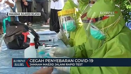 Masih Sholat Berjamaah Pengurus Mesjid Jalani Rapidt Test