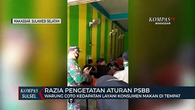 Viral Video Warung Coto Layani Makan Ditempat Terjaring Razia Satpol PP